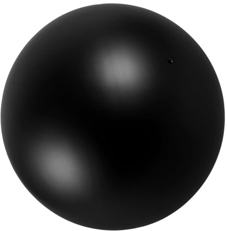 Supvox Edelstahl Gartenkugel, 20cm Schwarze Dekokugel Reflektierend | 20cm Edelstahl Gartenkugel mit schwarzer Oberfläche, reflektierende Dekoration für Rasen, Garten, Hof und Fotografie