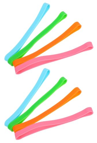 DOITOOL 8 Pièces Bandes Élastiques en Caoutchouc pour Serviette de Plage, Accessoires Indispensables pour Chaises de Croisière, Entretien Facile, Vacances D'été