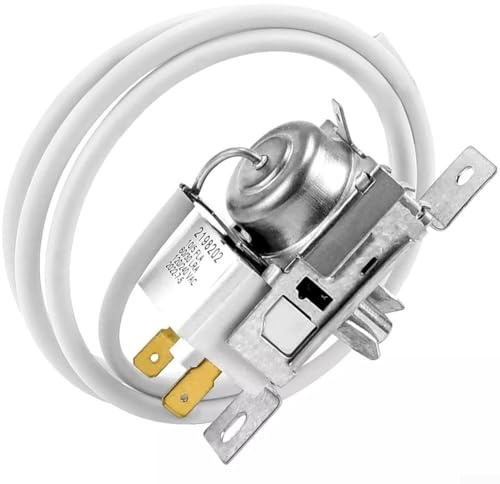 Homefurnishmall 2198202 - Termostato de refrigerador con control de temperatura para reparación de congelador, pieza de metal blanco