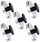 5 x Magnet mit Chromblende und Knauf/Griff, bis 11 Kg, Durchmesser 51 mm, Magnethalter, Rundmagnet