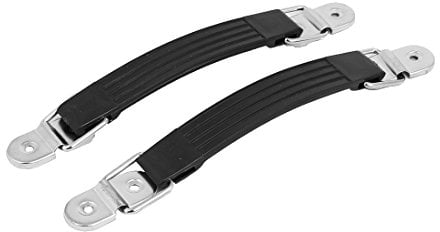Sourcingmap Furniture Suitcase Box Case 185mm Length Plastic Pull Handles Black 2PCS
