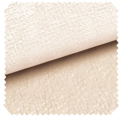 novely® Abverkauf VENEZIA 3D-Relief Feiner Perlglanz Velours Möbelstoff 1 lfm | Farbe: 02 Beige
