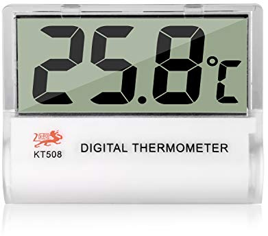 Digital aquarium thermometer room thermometer Mini LCD Digital Aquarium Thermometer for Fish Tank aquarium Vivarium Amphibian Reptile Terrariums Temperature(NOT waterproof, stick on fish tank)