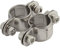 OPIOL QUALITY® Rohrschelle 25 mm aus Edelstahl A2 V2A (1 Stück) Schelle Rohrschelle Rohrmittelstück Edelstahlschelle Rohrklemme Klemme Rohrverbinder Schelle