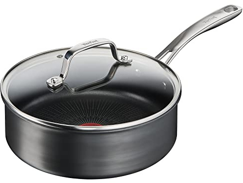 Tefal Schmorpfanne, Edelstahl & Emaille
