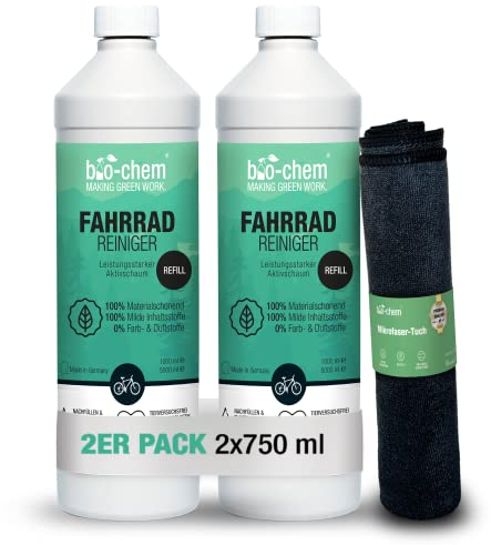bio-chem Fahrradreiniger - 1000 ml - materialschonendes Premium Reinigungsmittel für das gesamte Fahrrad - Geeignet für alle Fahrradtypen, auch E-Bike