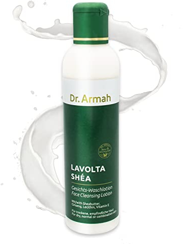 LAVOLTA Sheaöl Gesichts-Waschlotion, 200ml - Reinigender Cleanser für alle Hauttypen, natürliches Gesichtswaschgel zum Abschminken, mit Ginseng – vegan & silikonfrei