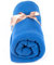 Myga Manta, almohada y manta de forro polar para estudio de yoga multifuncional para meditación y práctica de yoga (azul)