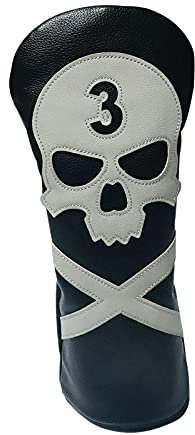 Sharplace Golf Club wood top Cover Driver wood top Cover Golf 1 3 5 UT Covers Replacement Sleeve Guard with Pattern and Numbers, No.3
