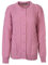Lets Shop Shop Chunky Cable Knit Cardigan for Women Ladies Round Neck Long Sleeve Aran Plus Size 12 14 16 18 20 22 24 (LXL, Dusty Pink)