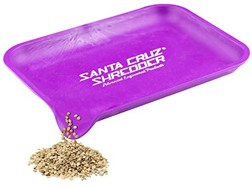 Santa Cruz Shredder Tray with Spout for Easy Filling Smooth Rounded Edges - Large (Purple)