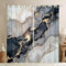 Schwarzer Marmorvorhang schwarz grauer Marmor Fenstervorhänge Verdunkelung Herren Jungen modern grau abstrakte Kunst Tie-Dye Fensterbehandlungen Mann gotisch Weißgold Marmorvorhänge, 2 Tafel 55x96