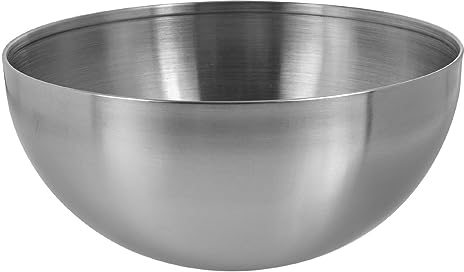 Operitacx Edelstahlschüsseln Suppe Müslischalen Große Kapazität Salatschüsseln Koreanische Suppe Reis Nudeln Ramen Schüssel Küche Lebensmittelbehälter Silber 15,2 cm