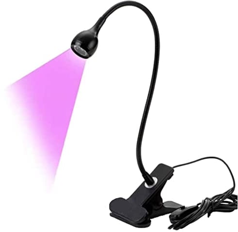 Lampe UV Ongles Gel, Layhou Mini Lampe UV Ongles 3W, Lampe UV Ongles Gel Pose Americaine avec Clip et Interrupteur, Lampe UV Ongles Gel Portable, Sèche Rapidement