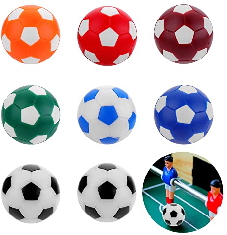 Abeillo 8 Stück Tischkicker Bälle, 32 mm Tischfussball Bälle, Mini Tischkicker Ersatzbälle, Kickerbälle für Kinder und Erwachsene Party Spiele