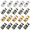Woohome 20 PCS Arret de Cordon, 4 Couleur Cordon de Serrage à Bascule en Métal, Trou de Corde pour Sacs à Dos, Sportswear, Chaussures