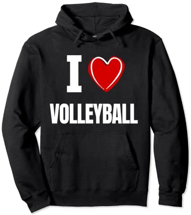 Ich liebe Volleyball Pullover Hoodie
