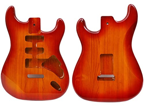 Korpus für E-Gitarre SSH Bolt On heel Gitarre ST Style Glossy painting DIY (yello-SSH)