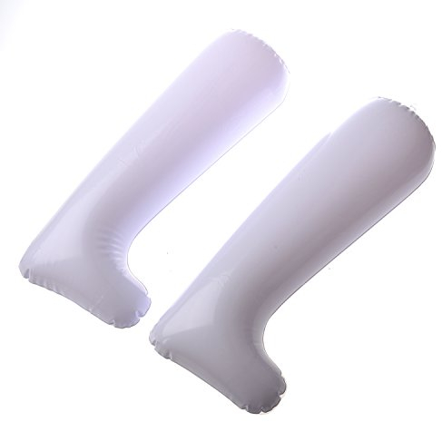 Yklhsocneg 1 Pair 12 Inch White Film Inflatable Boot Stretcher Shaper Shoe Tree