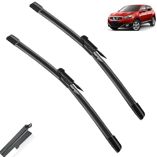 Wischerblätter for Nissan Qashqai J10 Genau Passend 2006 2007 2008 2009 2010 2011 2012 2013 Gummi Auto Zubehör 24 15
