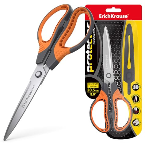 Erichkrause Universalschutz, gerader Schnitt, grau, orange, Edelstahl
