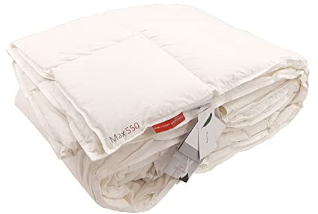 Kauffmann MAX 550, 100% ungarische Jungfrau-Daunen, Klasse 1, (Winter) (französisches Bett 200 x 200 cm)