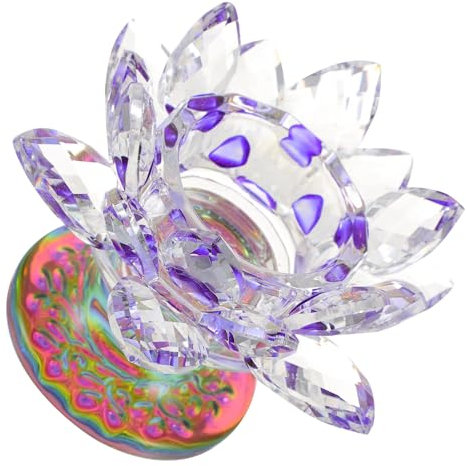TOPPERFUN Kerzenhalter Aus Kristall Blumen Kerzenständer Buddha Kerzenhalter Teelichthalter Glas Kerzenhalter Glas Kerzenständer Kristall Kerzenständer Aus Kristall Lotus Buddha-Statue