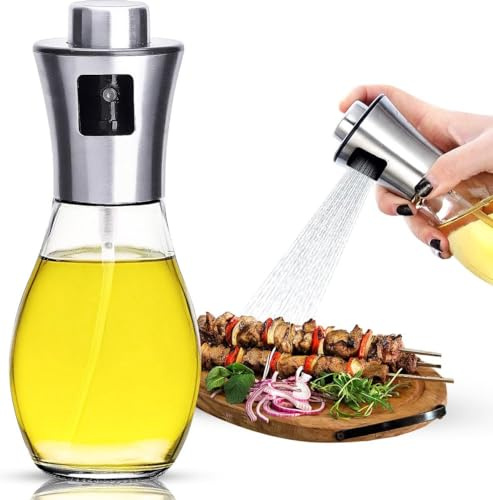 Jumada's - Allkinds Olivenöl-Sprüher - Küchenutensilien - Öl- und Essig-Set - Öl-Diffusor - Öl-Sprühgerät - Olivenöl-Zerstäuberflasche für die Küche - Essig-Spray -