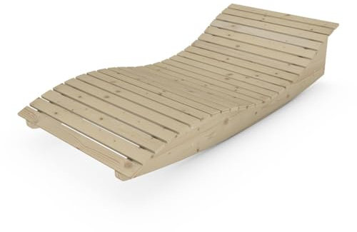 TUGA - Holztech Gartenliege Himmelssofa Pool-Moni (Fichte) 90cm leicht wippend