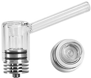 Motar Atomizador de Cera, 510 hilos de vidrio Dab Rig Concentrados Tank con Coil-less núcleo de cuarzo elemento de calefacción bobina para Longmada Motar batería Box Mod Wax vaporizador Kit