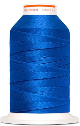 Gütermann Outdoor 40 - Filo da cucito resistente ai raggi UV, 400 m, sintetico, blu, filato