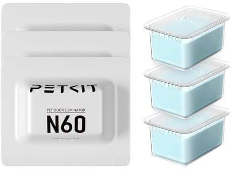 PETKIT Odour Eliminator N60 for PUROBOT ULTRA and PUROBOT Max Pro Self Cleaning Cat Litter Tray, 3Pcs