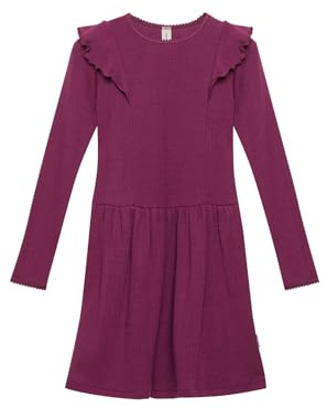 Dilling Kinder Kleid mit Rüschchen aus Merinowolle