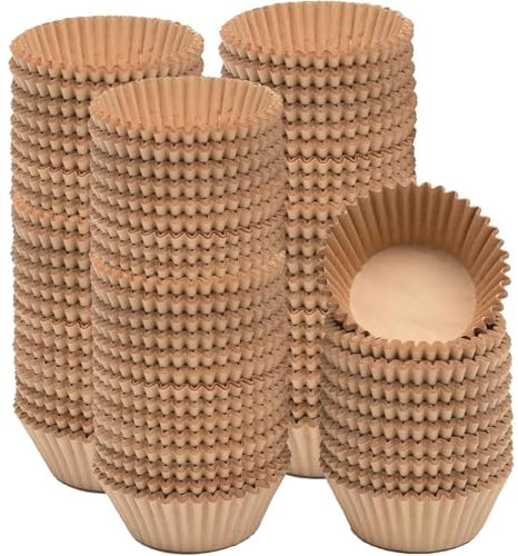 Gcardist 500 Stück Braun Muffinförmchen Cupcake-Einsätze Geruchlos, Lebensmittelqualität Backförmchen (Standardgröße)