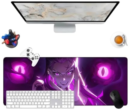 bluemx Valorant Reyna Pretty Mauspad, Gaming-Tastatur, wasserdicht, 800 x 300 x 3 mm, Unterseite aus Gummi, rutschfeste Oberfläche, strukturierte Oberfläche
