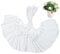 JOZMMZEOOA 500 Stücke Preisschilder,Geschenkanhänger Kraftpapier 28X45 MM Preisschilder Anhänger Braun Weiß Hängeetiketten Preisschilders Flohmarkt mit Schnur,für Flohmarkt Schmuck Geschenk (Weiß)