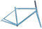 BSFHQS 47 50 53 56cm Rennrad Rahmenset 700C*23/25C Chrom-Molybdän-Stahl Rahmen C-Bremse Fahrradrahmen Schnellspanner 100/130mm(Blauw,47cm)