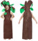 Costume da albero per bambini, vestito divertente per bambini, tuta da albero 9-13 anni, costume per Halloween, Natale, spettacoli, cosplay, eventi (taglia unica)