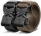 KEMISANT Taktischer Gürtel Herren 2er, Gürtel Militär Wandern Arbeitsgürtel 38mm,Schnellverschluss Metallschnalle(Schwarz/Hellbraun,110cm/32-36 taille verstellbar)
