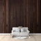 WHUOEUCO Papier Peint Panoramique Mur En Bois Marron Foncé 350x256 cm Murale Intissé Moderne, Papier Peint Personnalisé 3D, Décoration Murale pour Salon Chambre Salle à Manger