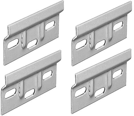 4 x Kitchen Cabinet Hanging Bracket Wall Mounting Hanger Plate 63 x 38mm