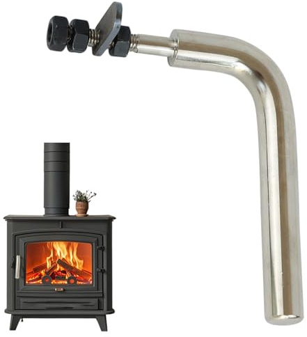 Kamin Türgriffe L-förmige glatte und robuste Ersatzkamin-Kamin-Griff für Haushalt, Hotel, Metall