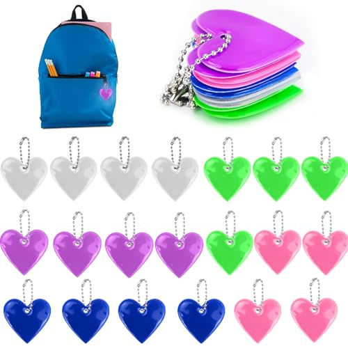 FLEXNOVA Reflektoren Kinder Anhänger, Reflektor Anhänger Kinder Sinnvolle Mitbringsel Kindergeburtstag Jahre Schlüsselanhänger Mitgebsel für Rucksack Radfahren Gehen Laufen