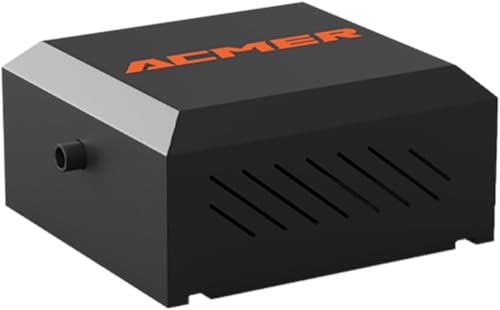 ACMER C4 Air Assist Pump Kit for Laser Cutters & Engravers | 30L/Min Adjustable Airflow, Enhances Cutting Precision, Removes Smoke and Dust, Reduces Surface Temperature