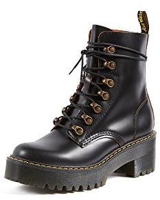 Dr. Martens 8 Eye Boot, Stivaletti Donna, Nero(Black Vintage Smooth), 41 EU