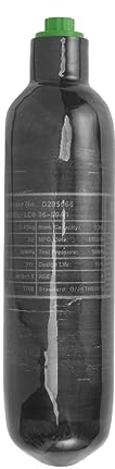 IORMAN 4500 psi Hochdruck-Verbundzylinder, Kohlefaser, PCP, Paintball, Lufttank (leere Flasche) (0,35 l CE-Tank)