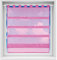 Bistrogardine in transparent mit Raffoptik, einfarbige und lichtdurchlässige Voile-Scheibengardine mit Schlaufe, in vielen Größen verfügbar (90 x 110 cm/pink - rosa)