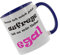 Bevor ich mich aufrege ist es mir lieber egal - Kaffeetasse mit Motiv, Tasse mit Druck, auch individuell mit Spruch, Foto, Wunschtext, Wunschname (Blau)
