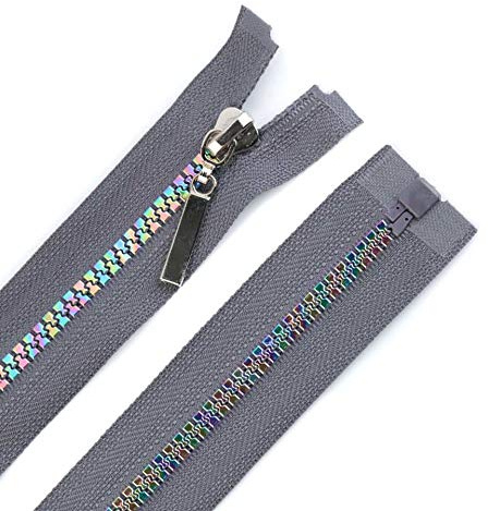 Reißverschluss 5mm 40-80cm Regenbogen-Schiene f. Jacken Softshells Sportbekleidung