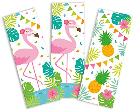 12 Lesezeichen FLAMINGO Mitgebsel Gastgeschenk beim Geburtstag Kindergeburtstag Hochzeit Taufe Mädchen